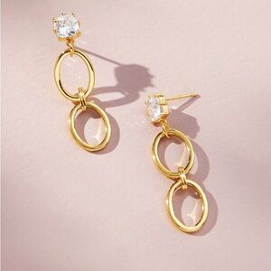 🖤Anthropologie Crystal Link Drop Earrings